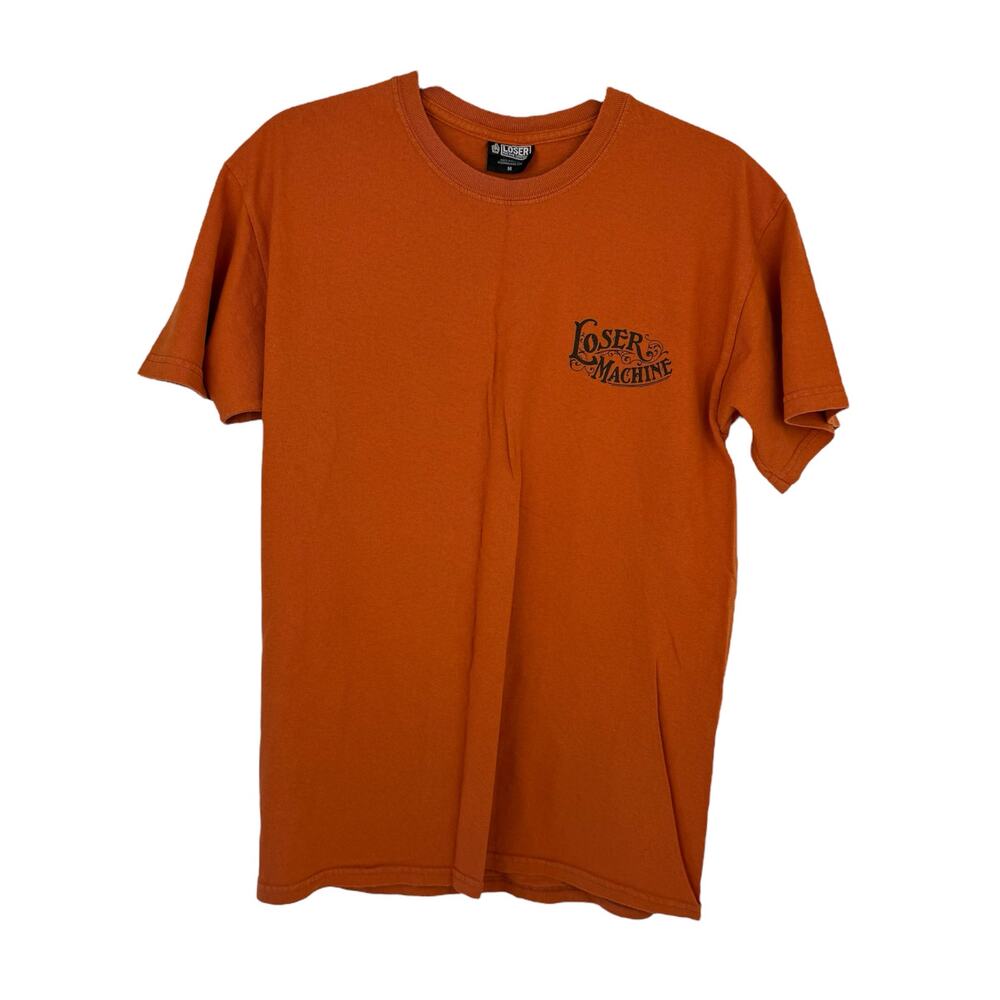Loser Machine Company Skate Destroy the Future Burnt Orange Tee Shirt Sz M